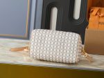 LV Speedy Handbag with Stamp Print & Detachable Crossbody Strap Medium size - Image 5