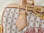 LV Speedy Handbag with Stamp Print & Detachable Crossbody Strap Medium size - Image 6