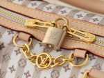 LV Speedy Handbag with Stamp Print & Detachable Crossbody Strap Medium size - Image 7