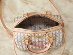 LV Speedy Handbag with Stamp Print & Detachable Crossbody Strap Medium size - Image 10