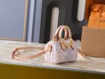 LV Speedy Handbag with Stamp Print & Detachable Crossbody Strap Small size - Image 12
