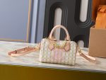LV Speedy Handbag with Stamp Print & Detachable Crossbody Strap Small size - Image 14