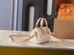 LV Speedy Handbag with Stamp Print & Detachable Crossbody Strap Small size - Image 15