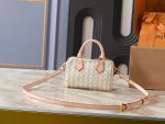 LV Speedy Handbag with Stamp Print & Detachable Crossbody Strap Small size - Image 16