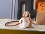 LV Crafty Speedy Nano Monogram Handbag with Detachable Crossbody Strap - Image 3