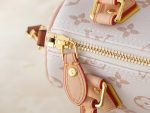 LV Crafty Speedy Nano Monogram Handbag with Detachable Crossbody Strap - Image 8