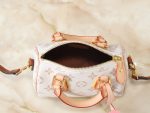 LV Crafty Speedy Nano Monogram Handbag with Detachable Crossbody Strap - Image 10