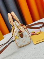 LV Crafty Speedy Nano Monogram Handbag with Detachable Crossbody Strap - Image 13