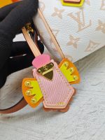 LV Crafty Speedy Nano Monogram Handbag with Detachable Crossbody Strap - Image 17