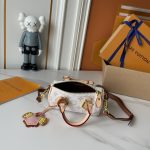 LV Crafty Speedy Nano Monogram Handbag with Detachable Crossbody Strap - Image 27