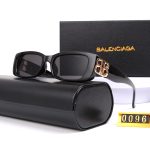 Balenciaga Retro Fashion Oversized Metal Logo Sunglasses, Cat‑Eye / Narrow Rectangular - Image 14