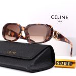 Celine Vintage Gradient Sunglasses, Polygonal With 3D LOGO & Large Square - Image 3