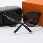 LV Cat‑Eye Large Frame Metal Print Decor Sunglasses - Image 6
