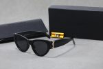 YSL Wide Temples 3D Metal Logo Sunglasses, Oversized Square / Vintage Cat‑Eye Round Styles - Image 12