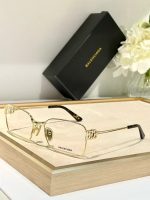Balenciaga Fashion Optical Eyeglasses, Thin Metal Square