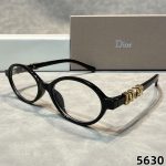 Dior Vintage Fashion Trend Prominent 3D Logo Temple Oval Lenses Sunglasses - Image 5