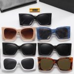 YSL Wide Temples 3D Metal Logo Sunglasses, Oversized Square / Vintage Cat‑Eye Round Styles - Image 4