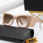 YSL Wide Temples 3D Metal Logo Sunglasses, Oversized Square / Vintage Cat‑Eye Round Styles - Image 9