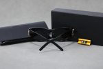 YSL Wide Temples 3D Metal Logo Sunglasses, Oversized Square / Vintage Cat‑Eye Round Styles - Image 15