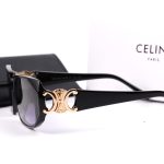 Celine Vintage Gradient Sunglasses, Polygonal With 3D LOGO & Large Square - Image 8