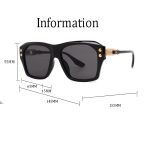 DITA Vintage Trendy Combination Frame Sunglasses, Oversized Square / Double‑Bridge Square - Image 2