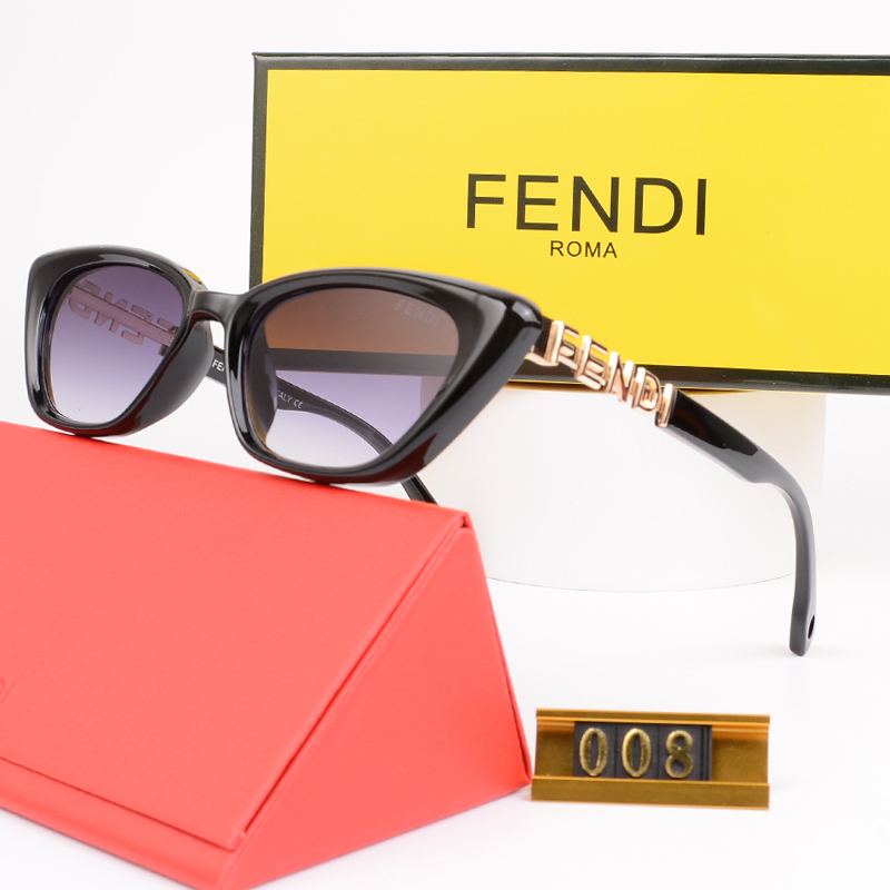 43fe3bbc Fendi Vintage Cat‑Eye Women Sunglasses with Metal Logo - Image 1