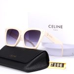 Celine Vintage Gradient Sunglasses, Polygonal With 3D LOGO & Large Square - Image 10