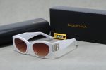 Balenciaga Retro Fashion Oversized Metal Logo Sunglasses, Cat‑Eye / Narrow Rectangular - Image 12