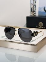 Versace Metal Decor Sunglasses, Aviator / Narrow Rectangle / Shield Styles - Image 13