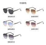 LV Gradient Polygonal Sunglasses Print‑Inlay/Hollow‑Carved Metal Frame - Image 8
