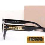 Dior Vintage Fashion Trend Metal Accent Sunglasses, Cat‑Eye/Polygonal/Square - Image 8