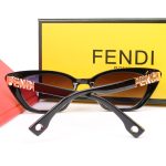 Fendi Vintage Cat‑Eye Women Sunglasses with Metal Logo - Image 3
