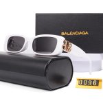 Balenciaga Retro Fashion Oversized Metal Logo Sunglasses, Cat‑Eye / Narrow Rectangular - Image 16