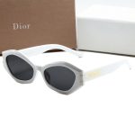 Dior Vintage Fashion Trend Metal Accent Sunglasses, Cat‑Eye/Polygonal/Square - Image 3