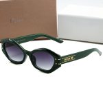 Dior Vintage Fashion Trend Metal Accent Sunglasses, Cat‑Eye/Polygonal/Square