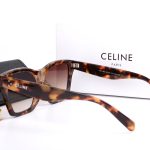Celine Vintage Gradient Sunglasses, Polygonal With 3D LOGO & Large Square - Image 11