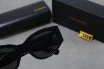 Balenciaga Retro Fashion Oversized Metal Logo Sunglasses, Cat‑Eye / Narrow Rectangular - Image 4