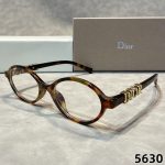 Dior Vintage Fashion Trend Prominent 3D Logo Temple Oval Lenses Sunglasses - Image 6