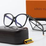 LV Cat‑Eye Large Frame Metal Print Decor Sunglasses - Image 3
