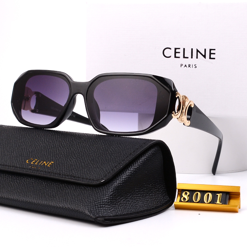 c130e49d Celine Vintage Gradient Sunglasses, Polygonal With 3D LOGO & Large Square - Image 1
