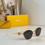 LOEWE Thin Metal Frame Sunglasses, Polygonal / Double‑Bridge Aviator - Image 11