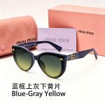 Miu Miu Women Sunglasses, Cat‑Eye/Rounded Square/Vintage Oval/Diamond Style - Image 23