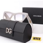 D&G Cat Eye Rectangular Metal Logo Sunglasses,Wide Temples - Image 6
