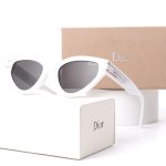 Dior Vintage Fashion Trend Metal Accent Sunglasses, Cat‑Eye/Polygonal/Square - Image 10