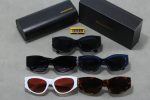 Balenciaga Retro Fashion Oversized Metal Logo Sunglasses, Cat‑Eye / Narrow Rectangular - Image 6