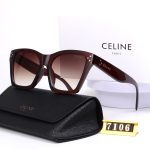 Celine Vintage Gradient Sunglasses, Polygonal With 3D LOGO & Large Square - Image 16