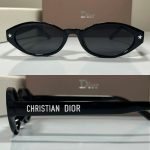 Dior Vintage Fashion Trend Star Metal Rivet Decor Sunglasses, Cat‑Eye/Oval - Image 5