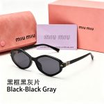 Miu Miu Women Sunglasses, Cat‑Eye/Rounded Square/Vintage Oval/Diamond Style - Image 8