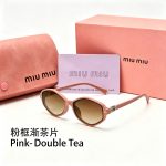 Miu Miu Women Sunglasses, Cat‑Eye/Rounded Square/Vintage Oval/Diamond Style - Image 10