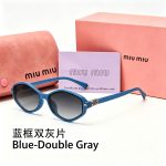 Miu Miu Women Sunglasses, Cat‑Eye/Rounded Square/Vintage Oval/Diamond Style - Image 12